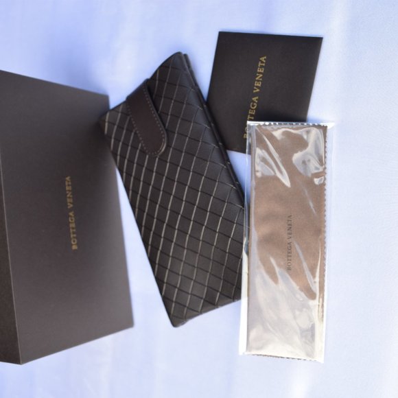 Bottega Veneta Woven Leather Sunglasses Case WIDE - Picture 3 of 8